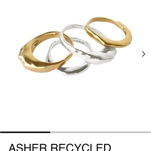 Pilgrim Recycled Mixed Metal Ring 4-in-1  Set